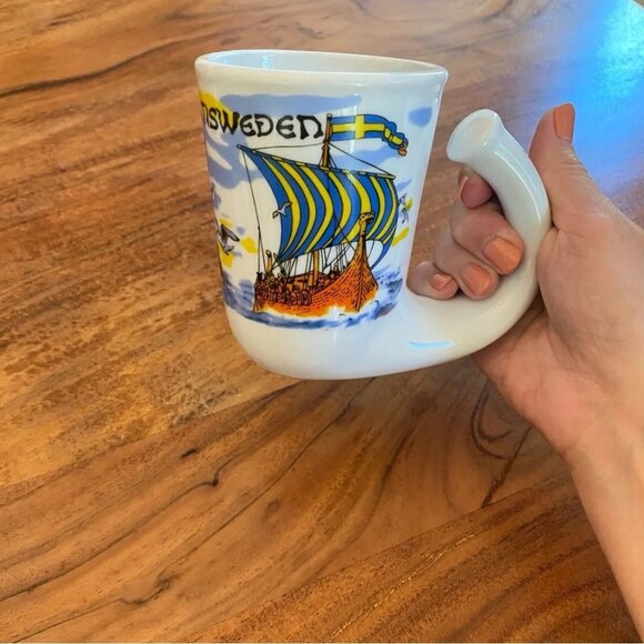 Horn Shaped Viking Mug with Swedish Design - Picture 13 of 16